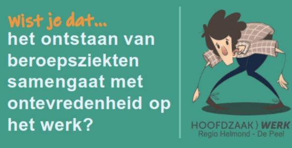 wist je dat ... het ontstaan van beroepsziekten samengaat met ontevredenheid op het werk?